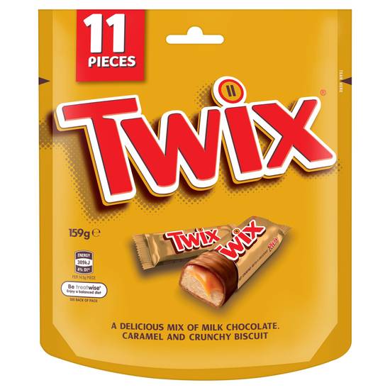 Twix Milk Chocolate Caramel Biscuit Party Share Bag (11 ct)
