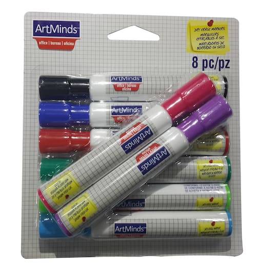 ArtMinds Dry Erase Markers, Assorted (8 ct)