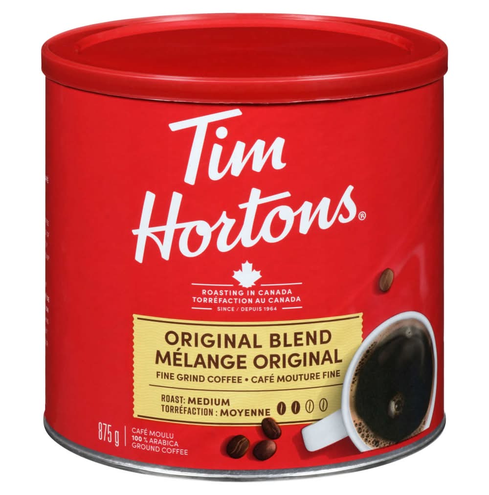 Tim Hortons Original Blend Medium Roast Ground Coffee (875 g)
