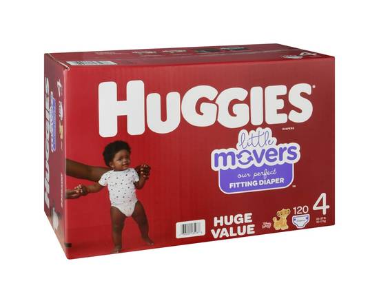 Huggies · Size 4 Huge Value Little Movers Disney Baby Diapers (120 ct)