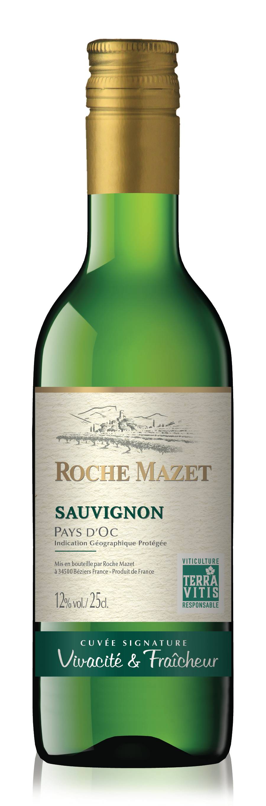 Roche Mazet - Vin blanc de pays d'oc sauvignon (250ml)