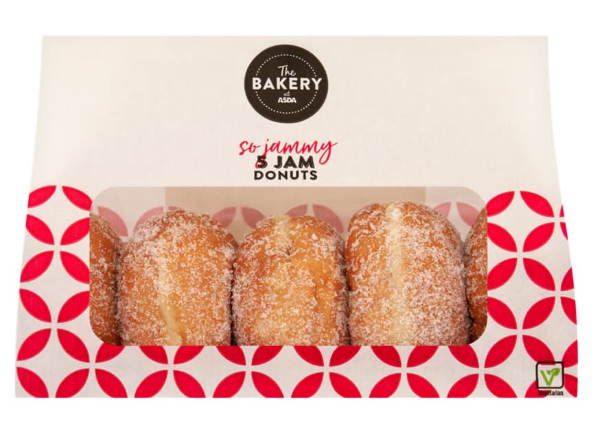 The BAKERY at ASDA Jam Donuts (5 pack)
