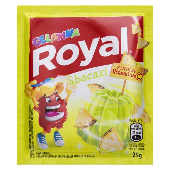 Royal gelatina em pó sabor abacaxi (25 g)