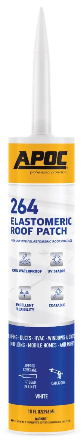 Apoc Gloss White Elastomeric Roof Sealant 10.1 Oz