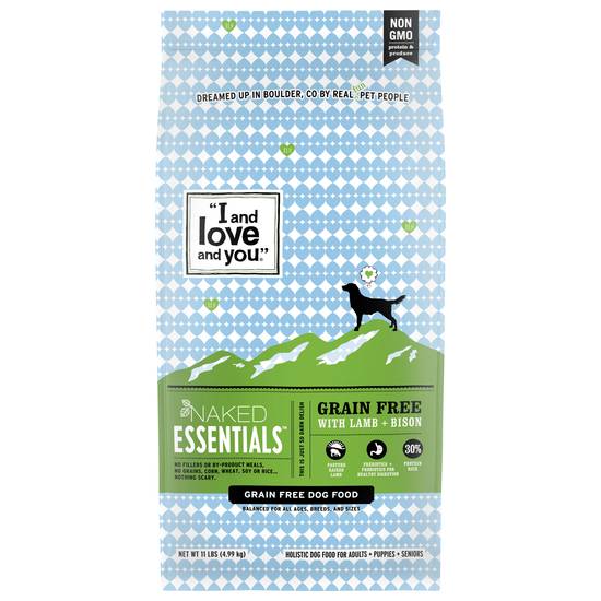 I and Love and You Grain Free Lamb + Bison Dry Dog Food (11 lb)