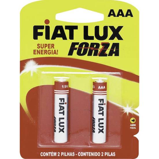 Fiat Lux Pilha comum AAA palito (2 un)