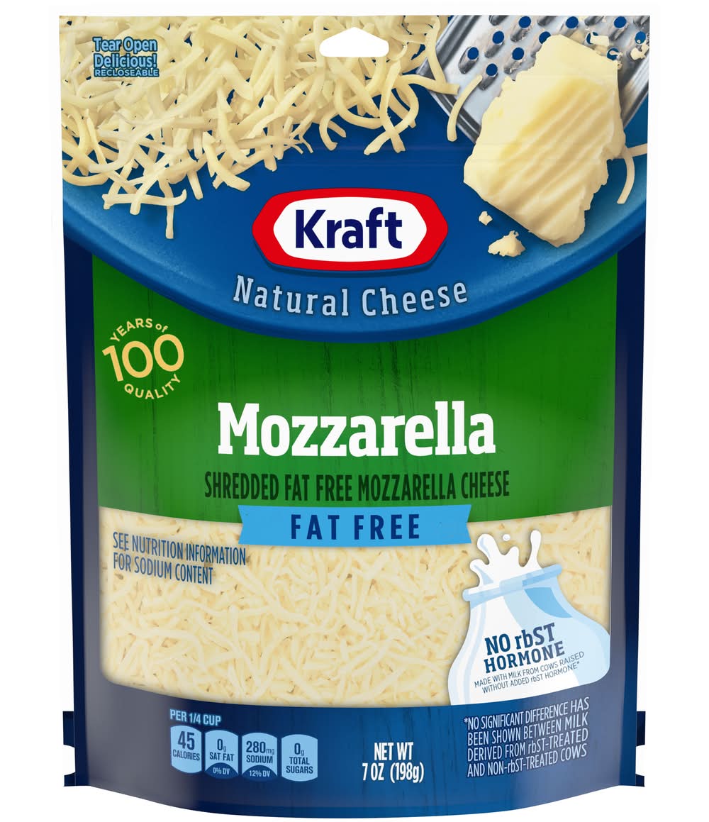 Kraft Mozzarella Fat Free Shredded Cheese (7 oz)