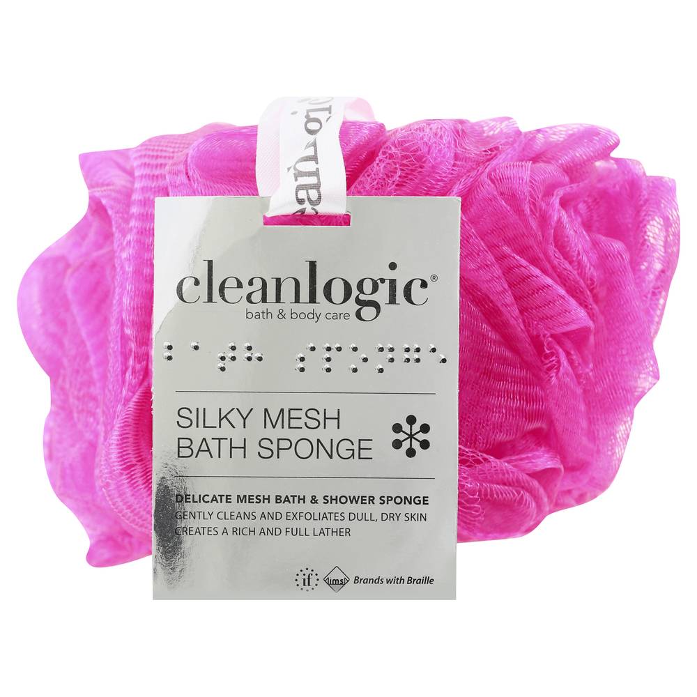 Cleanlogic Silky Mesh Bath Sponge