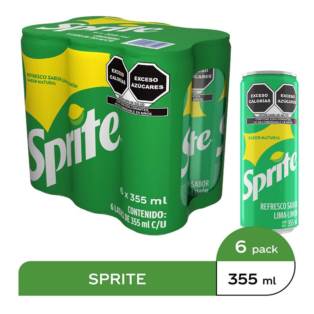 Sprite · Refresco, lima - limón (6 x 355 ml)