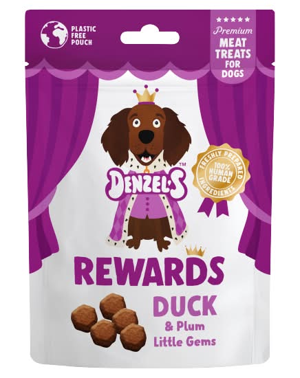 Denzel's Rewards Duck & Plum Little Gems For Dogs (70g)