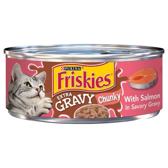 Friskies Purina Extra Gravy Chunky With Salmon in Savory Gravy