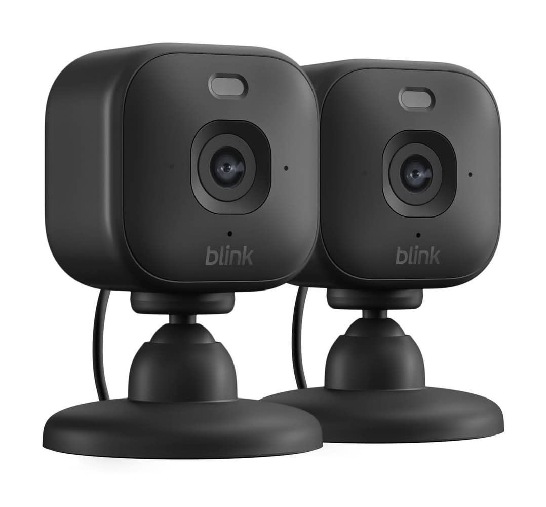 Blink Mini 2K+ Security Camera Black - 2 Pack