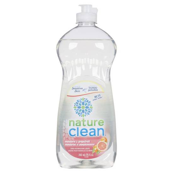 Nature Clean Dishwashing Liquid, Mandarin & Grapefruit (740 ml)