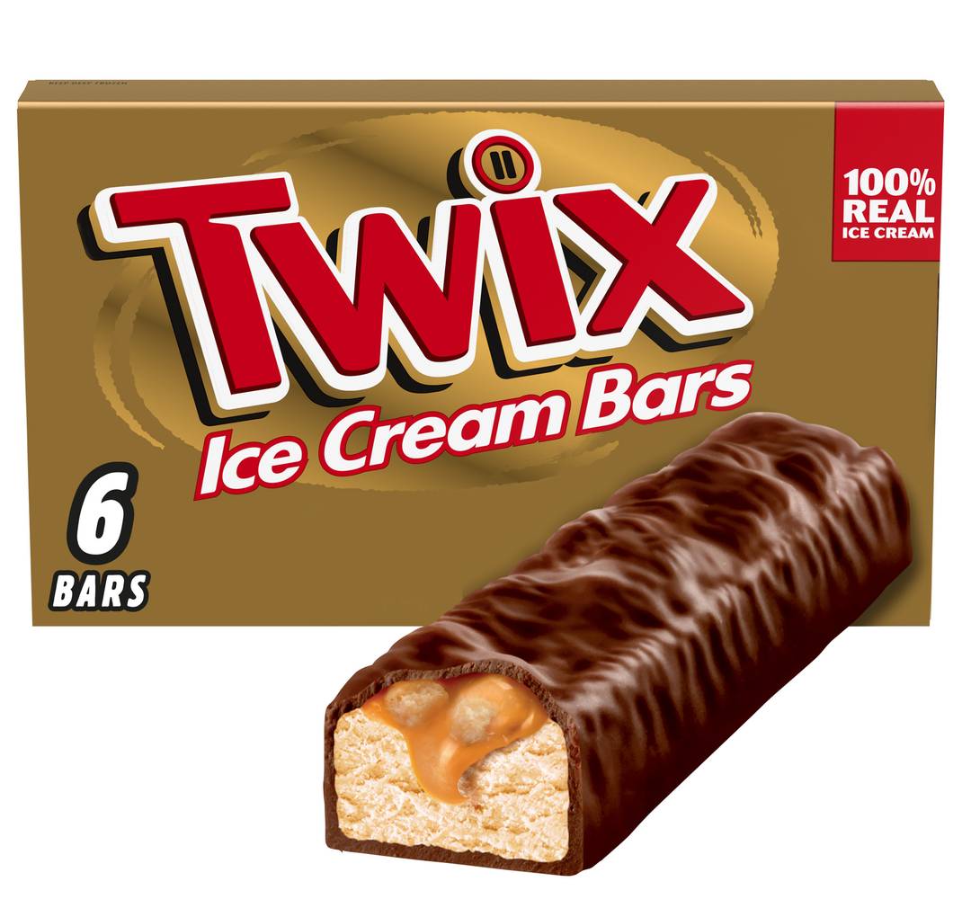 Twix Vanilla Ice Cream Bars (1.93 fl oz, 6 ct)