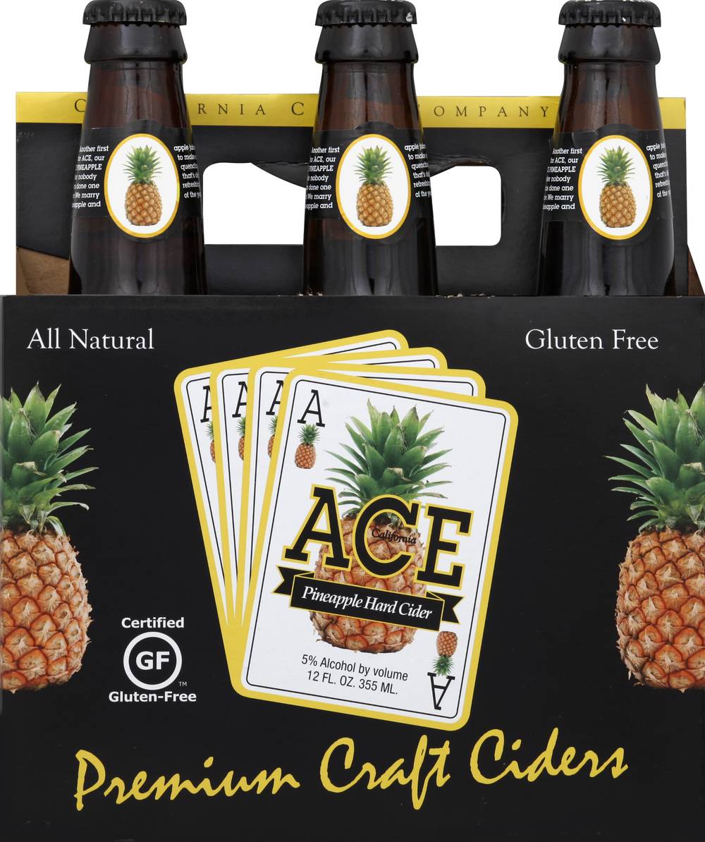 ACE Pineapple Hard Cider (6 x 12 fl oz)