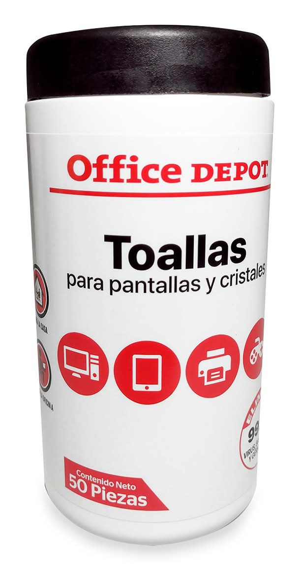 Office Depot · Toallas para pantallas y cristales (240 g)