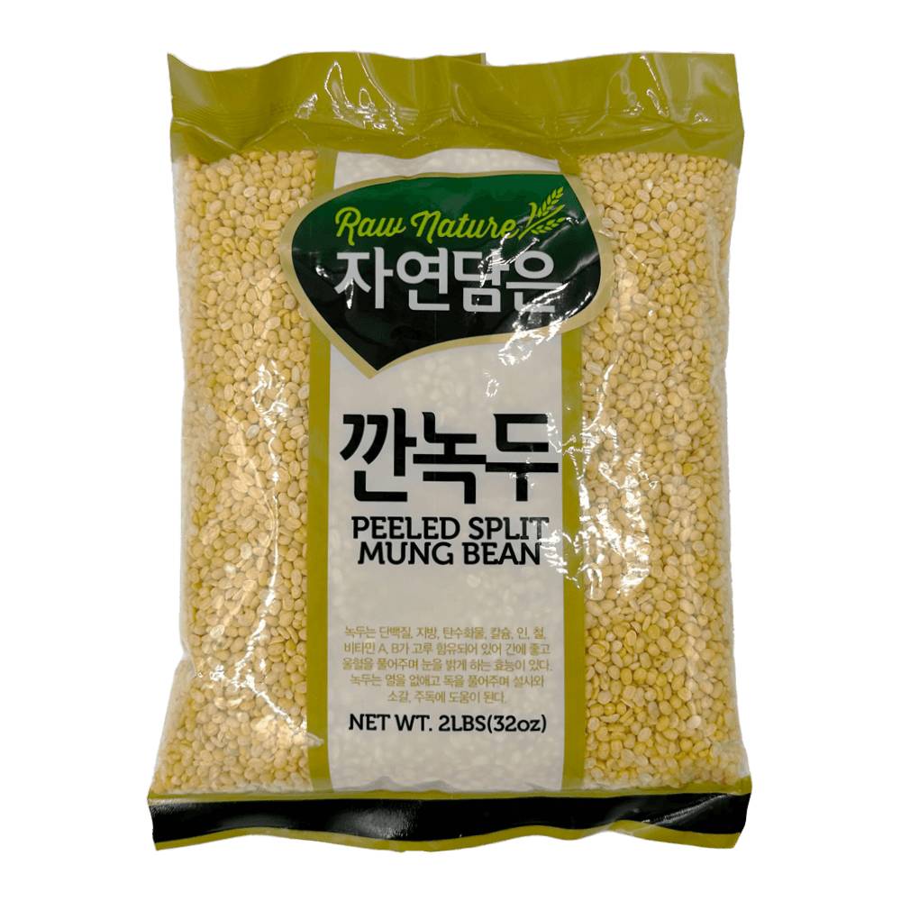 Raw Nature Peeled Split Mung Bean (32 oz)