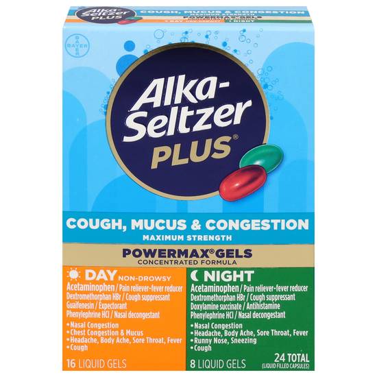 Alka-Seltzer Plus Maximum Strength Day & Night Congestion Relief (24 ct)