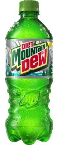 Mountain Dew Diet Soda Soft Drink, Citrus (20 fl oz)