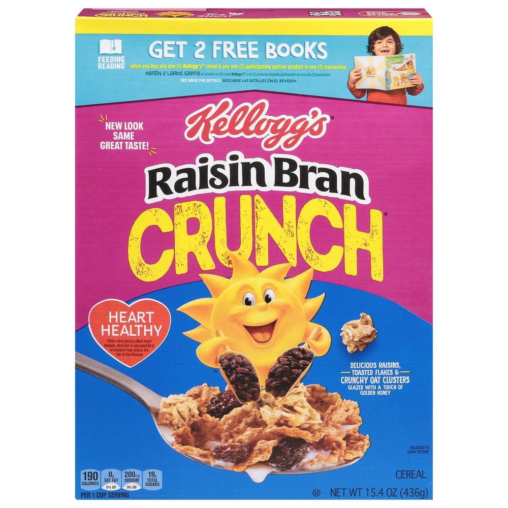 Raisin Bran Kellogg's Crunch Breakfast Cereal Original (15.4 oz)