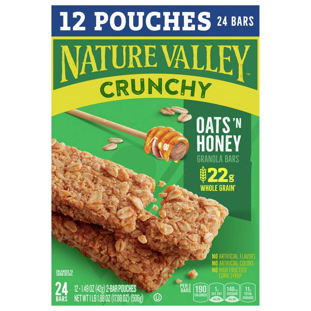 Nature Valley Crunchy Oats 'N Honey Granola Bars (12 ct)