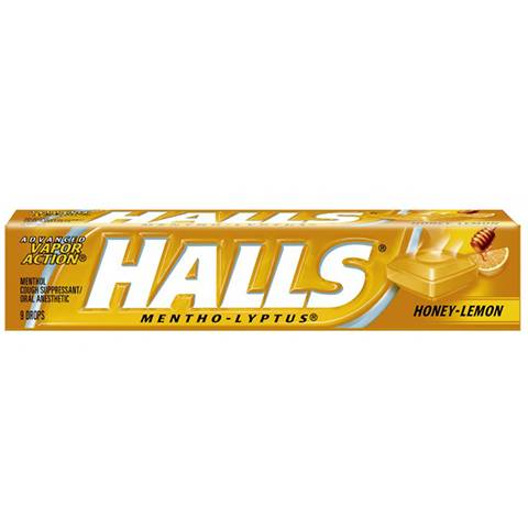 Halls Honey-Lemon Stick 9 Count
