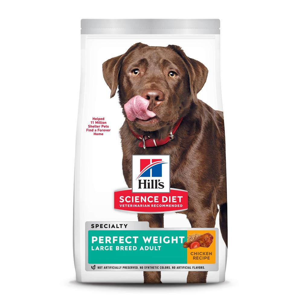 Hill's Science Diet Perfect Weight Large Breed Adult Dry Dog Food - Chicken (Flavor: Chicken, Size: 25 Lb)