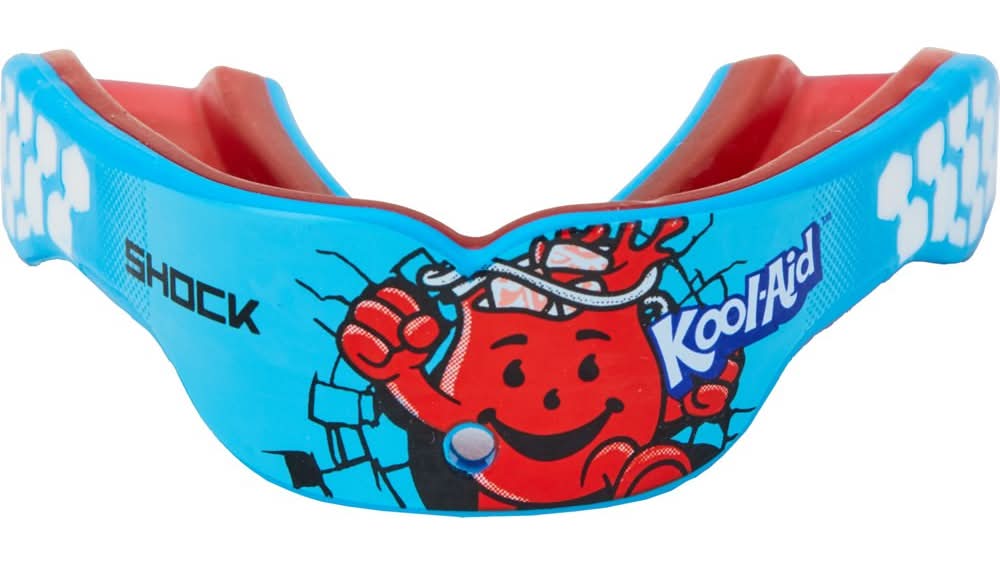 Shock Doctor Adults’ Kool-Aid Gel Max Power Mouthguard, Blue, One Size