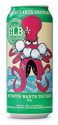 Great Lakes Brewing Co. Octopus Wants To Fight Ipa Beer (473 ml)