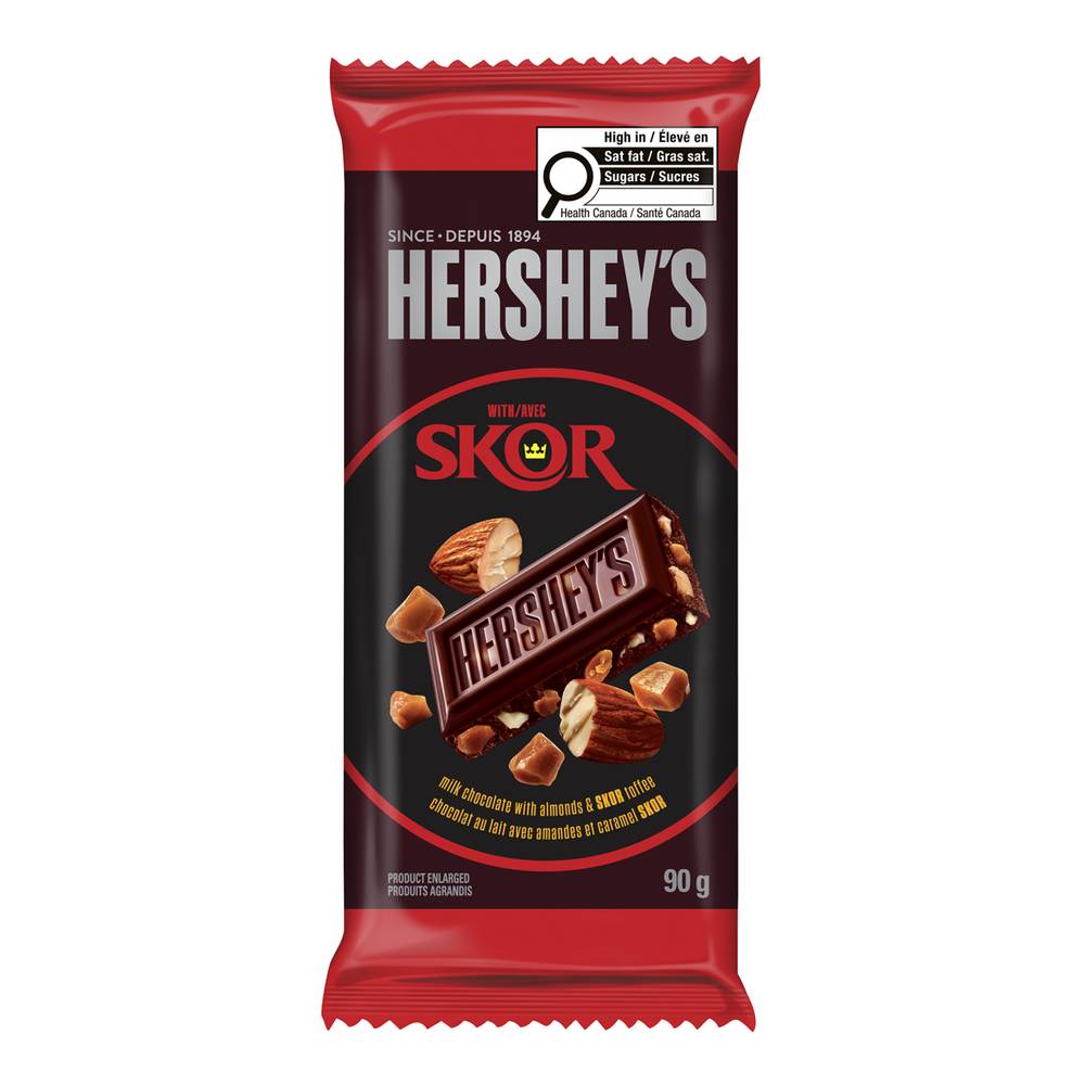 Hershey's Milk Chocolate, Almonds-Skor Toffee (90 g)