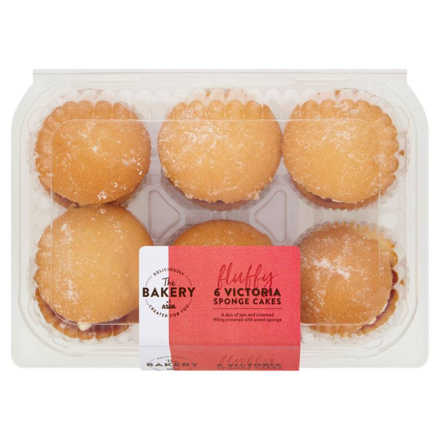 Asda Victoria Fairy Cakes 6PK