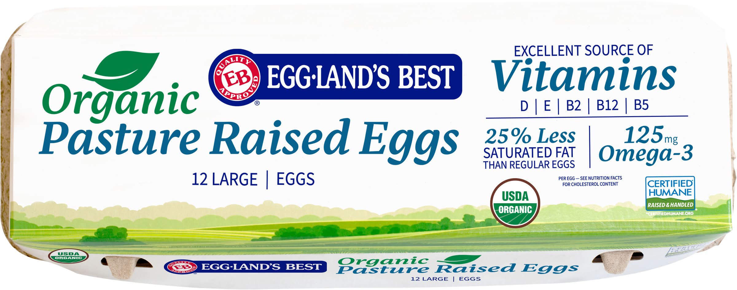 Eggland's Best Brown Organic Pasture Raised (24 oz, 12 ct)
