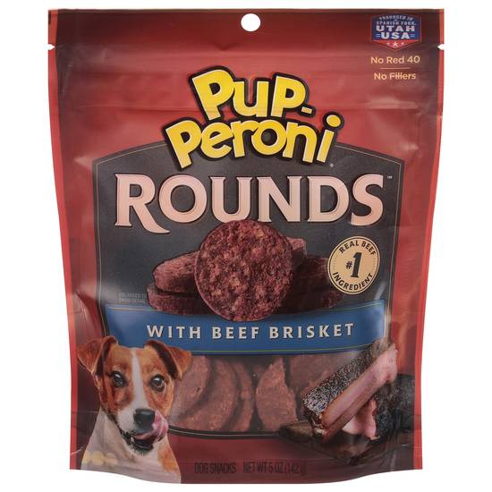 Pup-Peroni Rounds With Beef Brisket Dog Treats (5 oz)