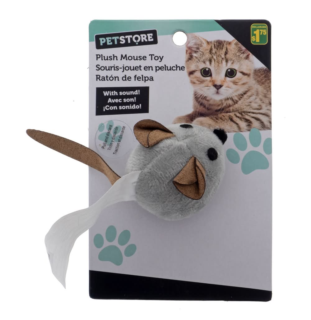 Petstore Plush Mouse With Motion Sound Cat Toy