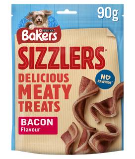 Bakers Dog Treats Bacon Sizzlers 90G