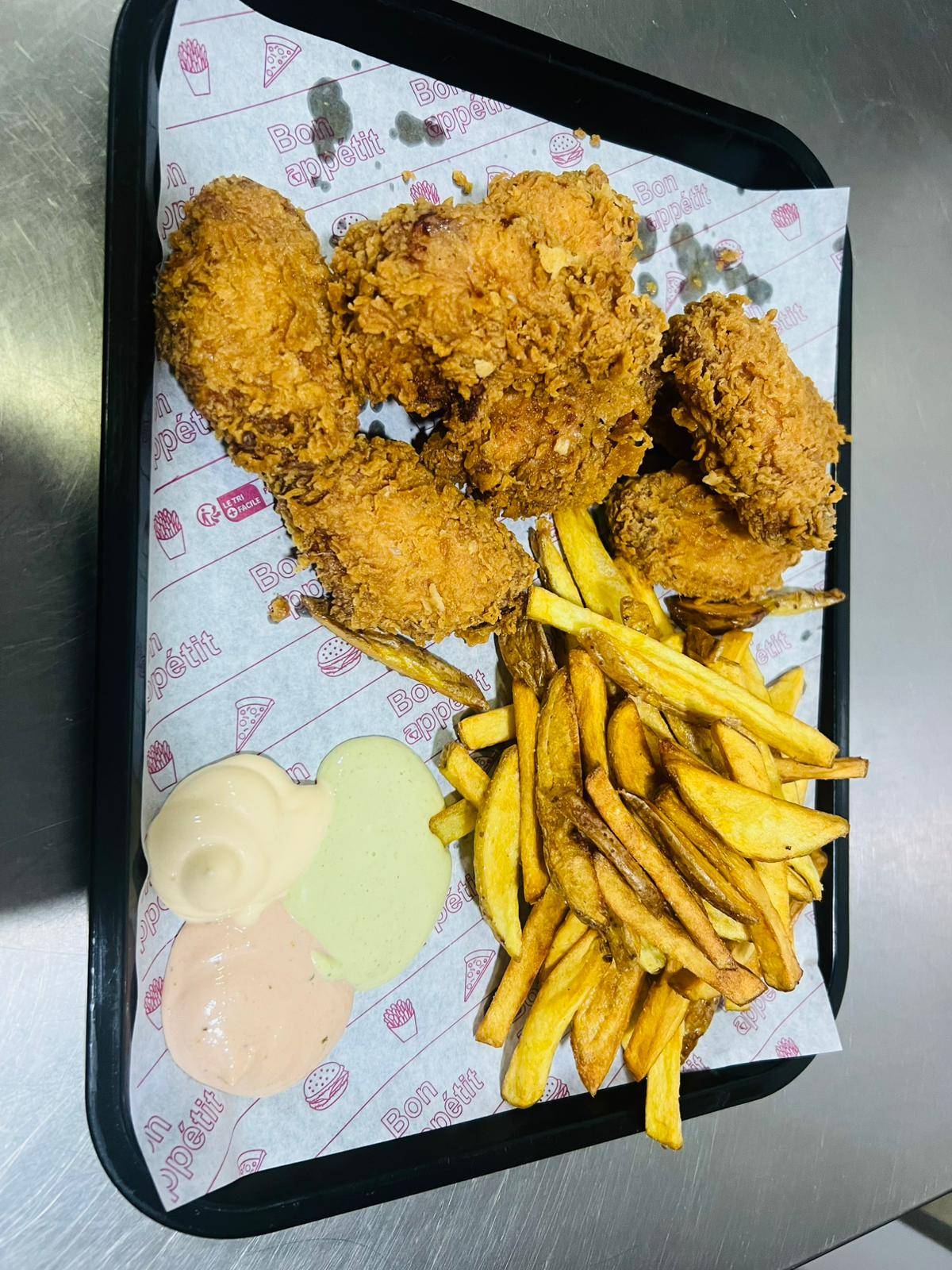 Menu wings spicy fait maison