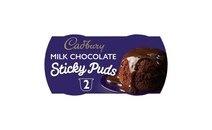 Cadbury Milk Chocolate Sticky Puds 2 x 95g (386545)