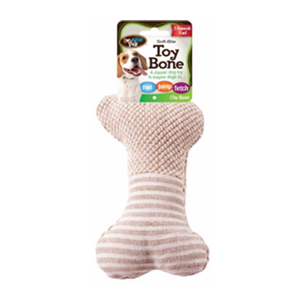 Bow Wow Pals Squeaky Dog Toy Bone, 6.75"