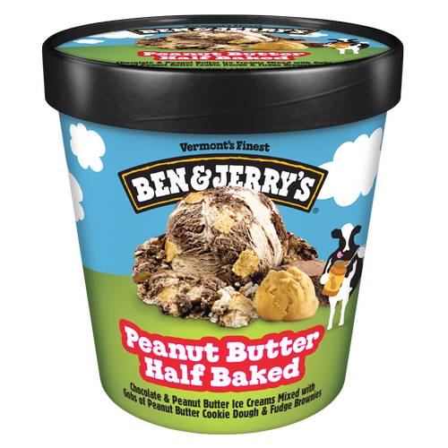 Ben & Jerry's Peanut Butter Half Baked Ice Cream Pint