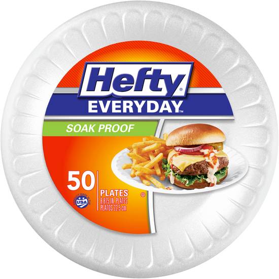 Hefty Medium Round Foam Party Plate (50 ct)