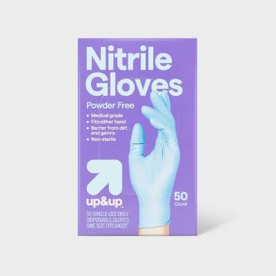 up&up Nitrile Gloves, Light Blue (50 ct)