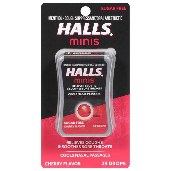Halls Sugar Free Cherry Minis (24 drops)