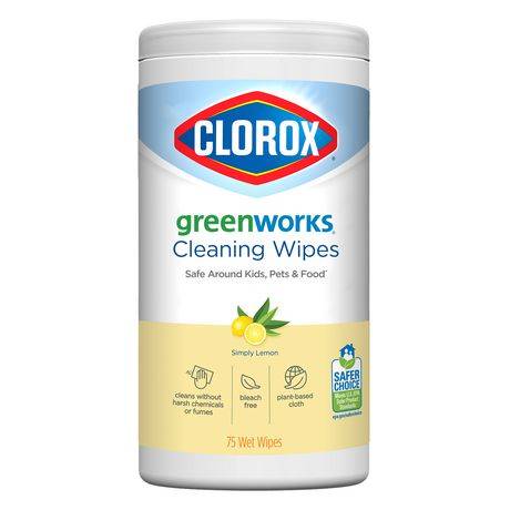 Clorox Green Works Simply Lemon Cleaning Wipes (100 g)