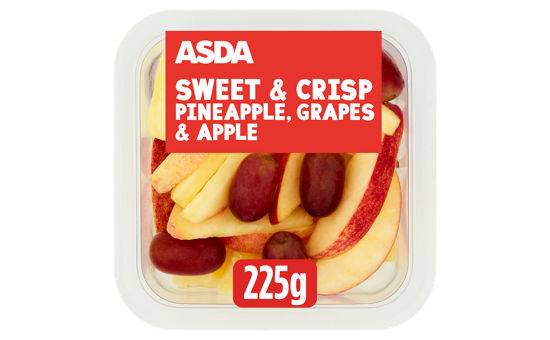 Asda Sweet & Crisp Pineapple, Grapes & Apple 225g