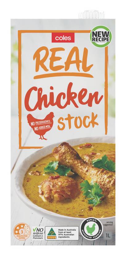 Coles Real Stock, Chicken (1L)