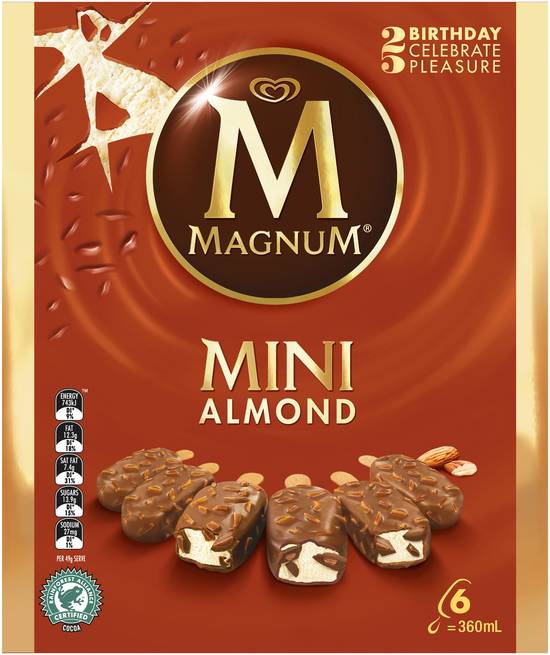 Magnum Ice Cream Mini Almond 6pack 360ml