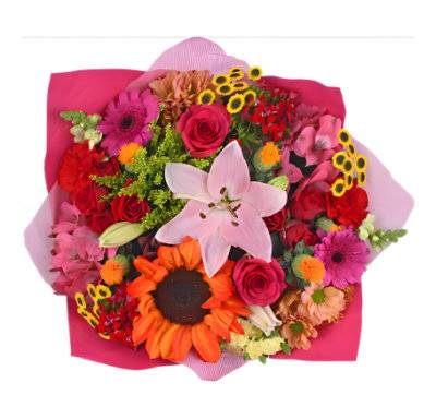 Elite Seasonal Mixed Pink/Yellow Bouquet - Each