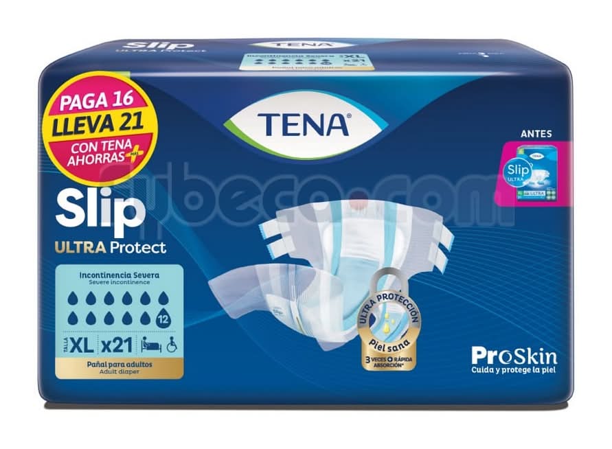 Panal Tena Slip Ultra Xl X21 Dis