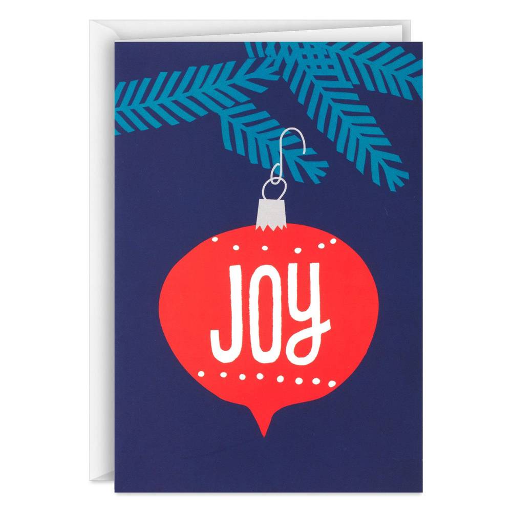 Image Arts Joy Ornament Christmas Cards, Pack Of 16