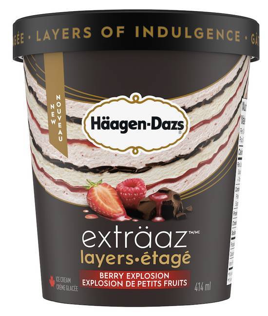 Haagen-Dazs Extraaz Layers Berry Explosion 414ml